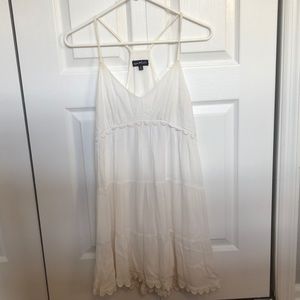 White/off-white dress, great for the beach or summertime in general